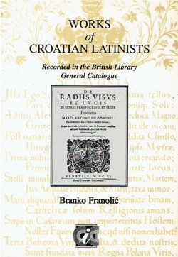 Works of Croatian Latinists Recorded in the British Library