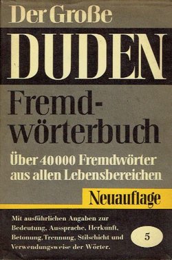 Der Grosse Duden. Fremdwörterbuch (2.Aufl.)