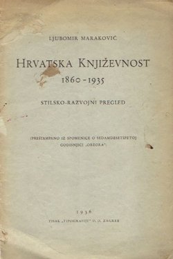 Hrvatska književnost 1860-1935. Stilsko-razvojni pregled