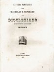 Lettera famigliare sul mausoleo e sepolcro di Diocleziano recentemente riconosciuti in Spalato