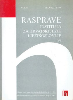 Rasprave Instituta za hrvatski jezik i jezikoslovlje 28/2002
