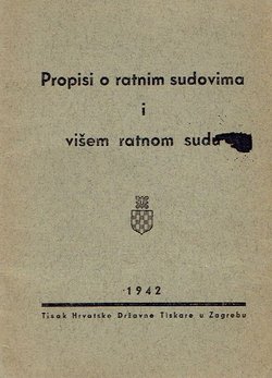 Propisi o ratnima sudovima i višem ratnom sudu