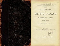 Istutuzioni di diritto romano comparato al diritto civile patrio I. (7.ed.)