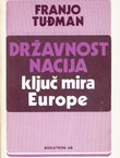Državnost nacija ključ mira Europe
