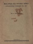Malarija na otoku Krku. Epidemiologija i pobijanje 1923.-1926.