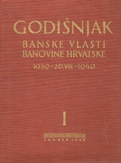 Godišnjak Banske vlasti Banovine Hrvatske 1939 - 26.VIII. - 1940