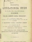 Osnova gradjevnog reda za slob., kr. i glavni grad Zagreb. Prilog "Tumaču gradj. redovima"