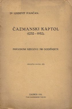 Čazmanski kaptol (1232-1932)