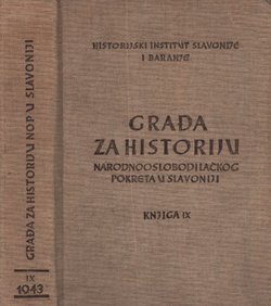 Građa za historiju Narodnooslobodilačkog pokreta u Slavoniji IX. 1943