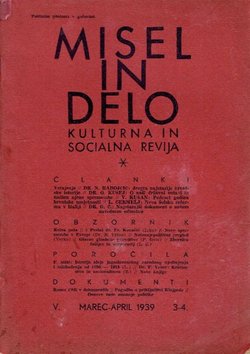Misel in delo. Kulturna in socialna revija V/3-4/1939