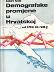 Demografske promjene u Hrvatskoj od 1780. do 1981. g.