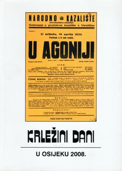 Krležini dani u Osijeku 2008. Tekst, podtekst i intertekst u hrvatskoj drami i kazalištu