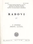 Radovi Zavoda za hrvatsku povijest 27/1994. U spomen Josipu Lučiću