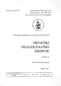 Hrvatski dijalektološki zbornik 25/2021