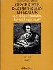 Geschichte der deutschen Literatur vom 18. Jahrhundert bis zur Gegenwart I/1. 1700-1848