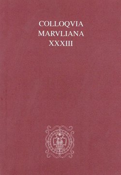 Colloquia Maruliana XXXIII/2024