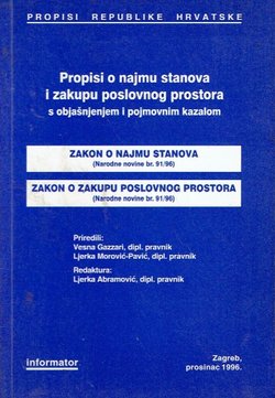 Propisi o najmu stanova i zakupu poslovnog prostora