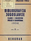 Bibliografija Jugoslavije. Članci i književni prilozi u časopisima 1950 2. april-juni