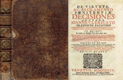 De virtute ac sacramento poenitentiae decisiones (4.ed.)