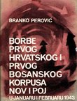 Borbe Prvog hrvatskog i Prvog bosanskog korpusa NOV i POJ u januaru i februaru 1943