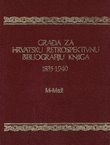 Građa za hrvatsku retrospektivnu bibliografiju knjiga 1835-1940. 13. (M-Maž)