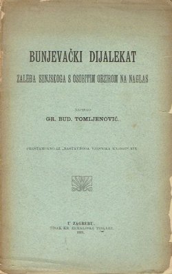 Bunjevački dijalekat zaleđa senjskoga s osobitim obzirom na naglas
