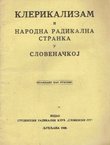 Klerikalizam i Narodna radikalna stranka u Slovenačkoj