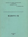 Radovi Instituta za jezik i književnost u Sarajevu. Odjeljenje za jezik IX/1982