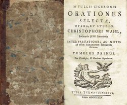 Orationes selectae I.