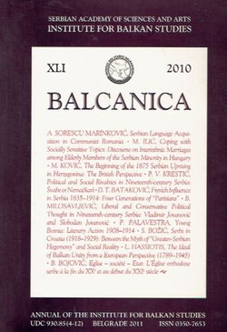 Balcanica XLI/2010