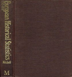 European Historical Statistics 1750-1970