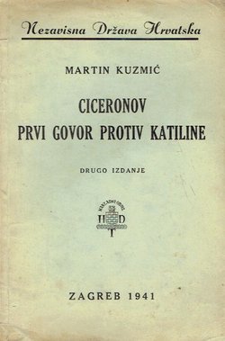 Ciceronov prvi govor protiv Katiline (2.izd.)