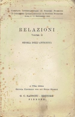 Relazioni II. Storia dell'antichita