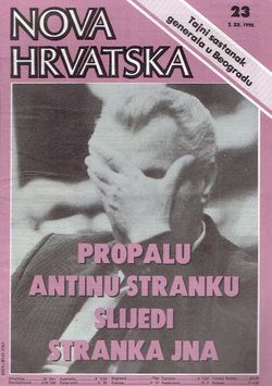 Nova Hrvatska XXXII/23 (497)/1990