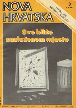 Nova Hrvatska XXVIII/3 (381)/1986