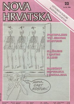 Nova Hrvatska XXVIII/22 (400)/1986