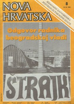 Nova Hrvatska XXIX/8 (410)/1987