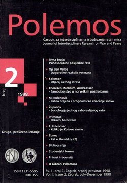 Polemos. Časopis za interdisciplinarna istraživanja rata i mira 1/2/1998 (2.proš.izd.)