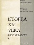 Istorija XX veka. Zbornik radova I/1959