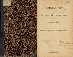 Gruntovnički zakon za Bosnu i Hercegovinu