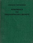 Wörterbuch der philosophischen Begriffe (2.Auf.)