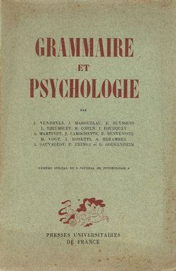 Grammaire et psychologie