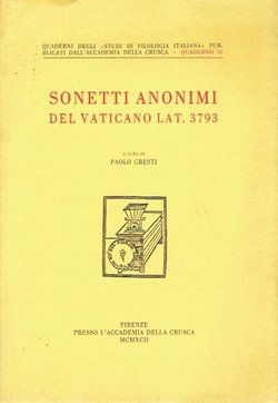 Sonetti anonimi del Vaticano lat. 3793