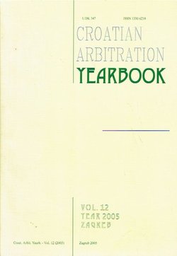 Croatian Arbitration Yearbook 12/2005