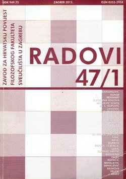 Radovi Zavoda za hrvatsku povijest 47/1/2015