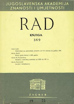 Rad JAZU. Knjiga 369. Razred za društvene znanosti XVII/1975