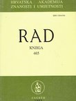 Rad HAZU. Knjiga 465. Razred za društvene znanosti XXXII/1993