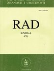 Rad HAZU. Knjiga 476. Razred za društvene znanosti XXXVI/1998