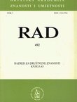 Rad HAZU. Knjiga 492. Razred za društvene znanosti 43/2005