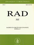 Rad HAZU. Knjiga 505. Razred za društvene znanosti 47/2009